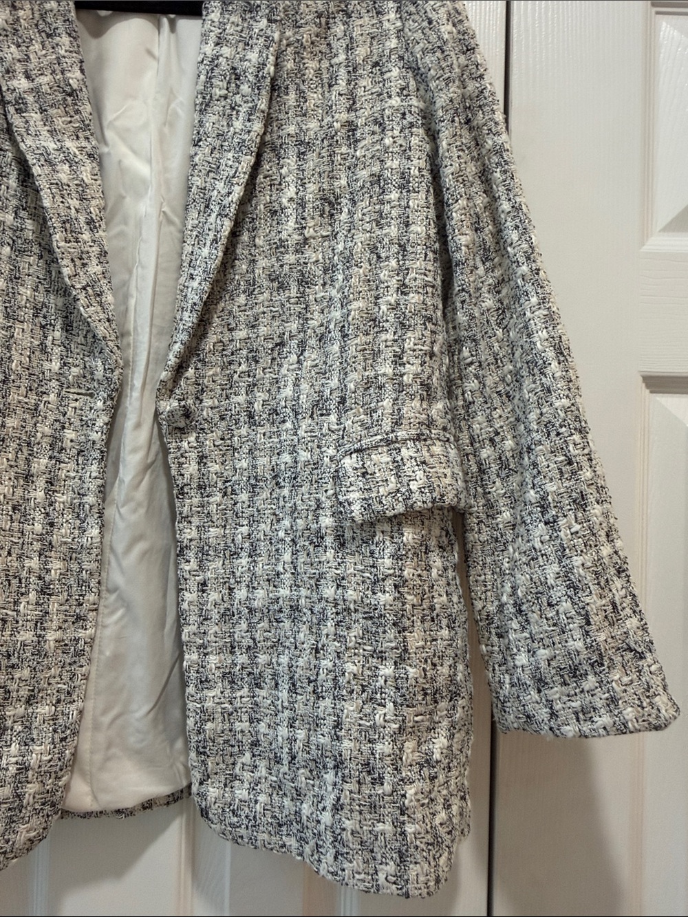 Rachel Zoe Tweed Blazer Size 8 - Picture 5 of 6